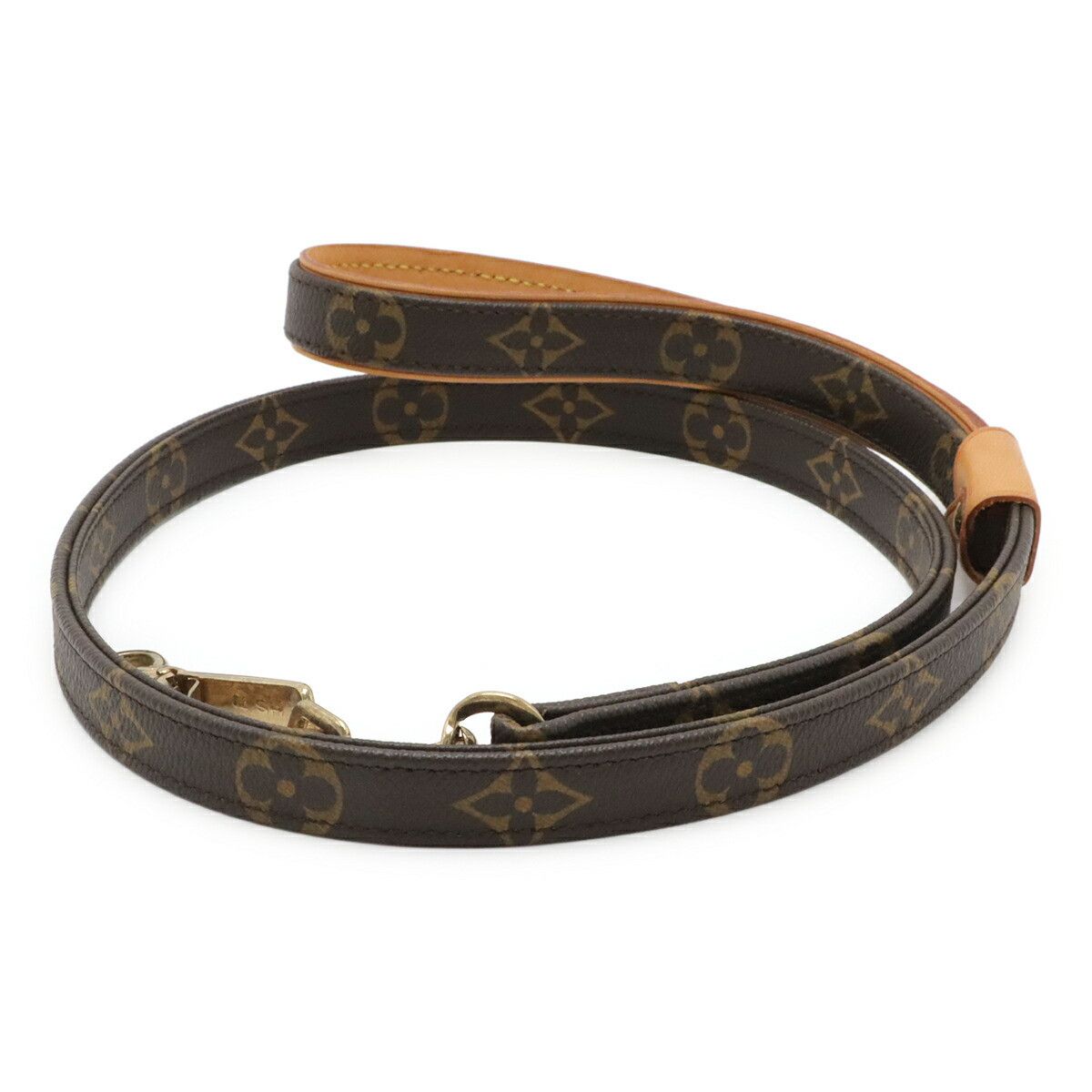 Louis Vuitton Louis Vuitton Louis Vuitton Monogram Dog Lead Textile Pet Collar M58056 DUTY FREE for USA Size ONE SIZE - 2 Thumbnail