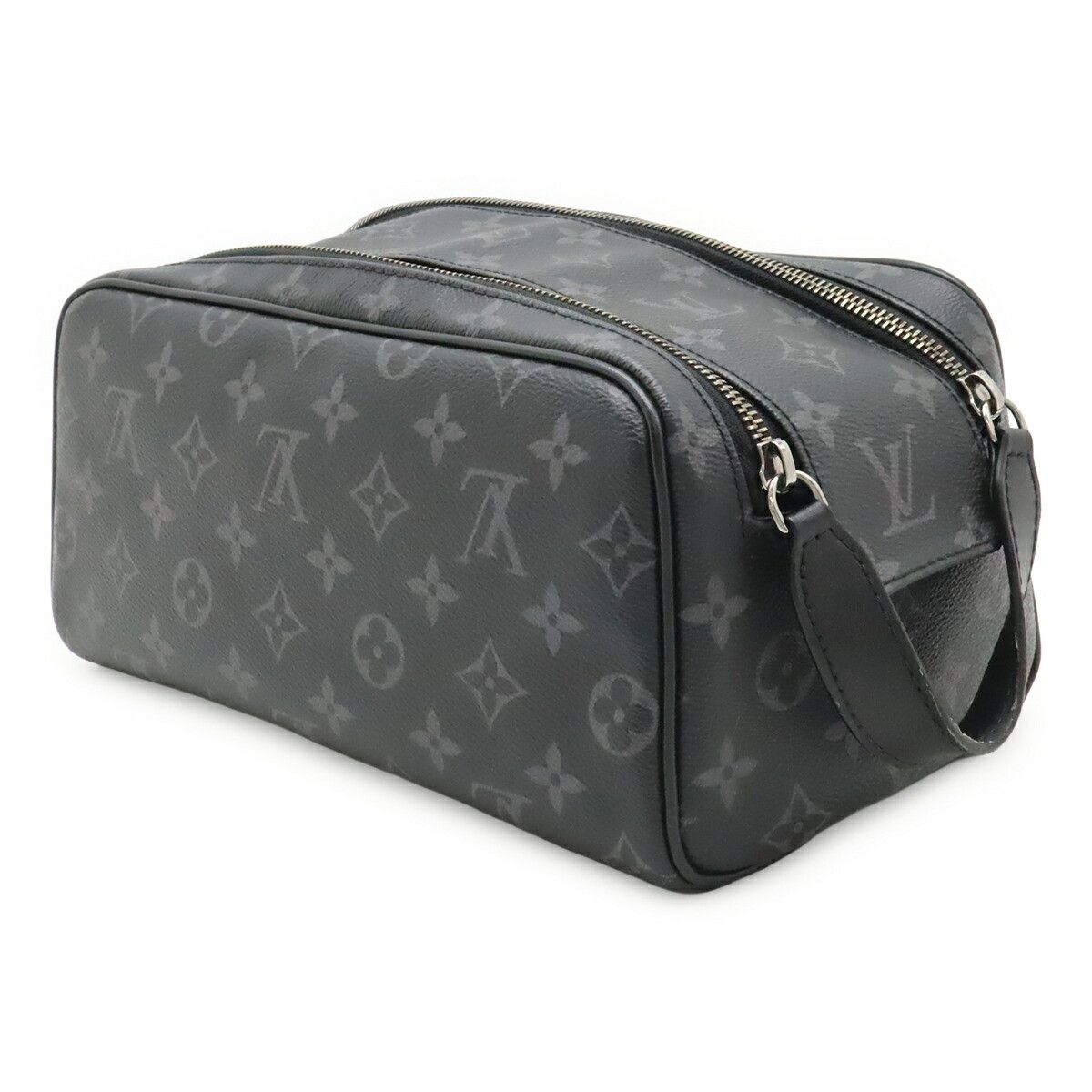 Louis Vuitton Louis Vuitton Louis Vuitton Monogram Eclipse Clutch Bag Textile Vanity Bag M46354 DUTY FREE for USA Size ONE SIZE - 2 Thumbnail