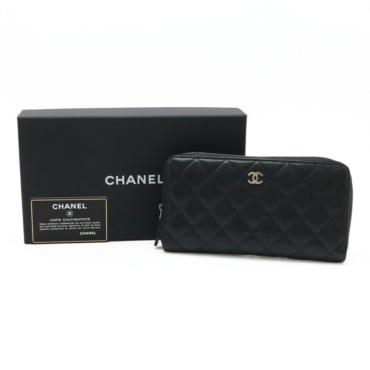 Chanel Chanel Chanel Caviar Skin Long Wallet Leather Long Wallet AP0242 DUTY FREE for USA Size ONE SIZE - 9 Thumbnail