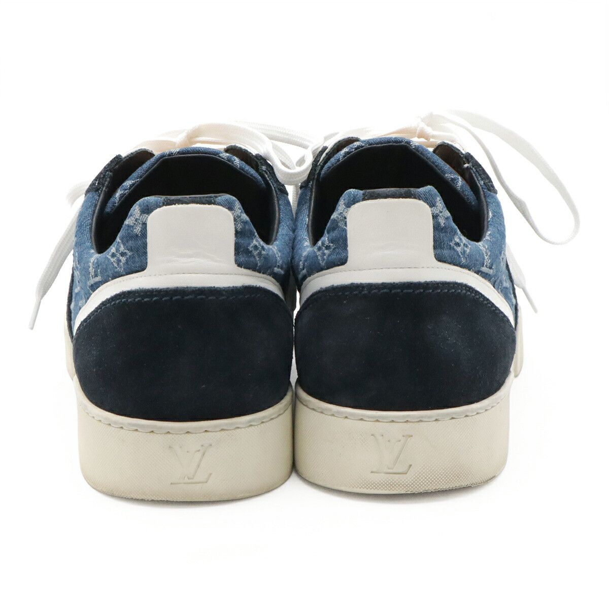 Louis Vuitton Louis Vuitton Louis Vuitton Monogram Denim Sneakers Textile Shoes DUTY FREE for USA Size ONE SIZE - 3 Thumbnail