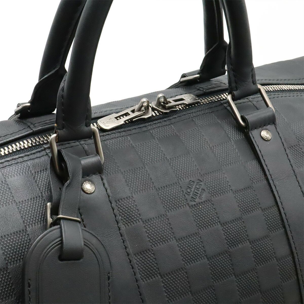Louis Vuitton Louis Vuitton Louis Vuitton Keepall Bandouliere Damier Infini boston bag Leather Travel Bag N41144 DUTY FREE for USA Size ONE SIZE - 5 Thumbnail