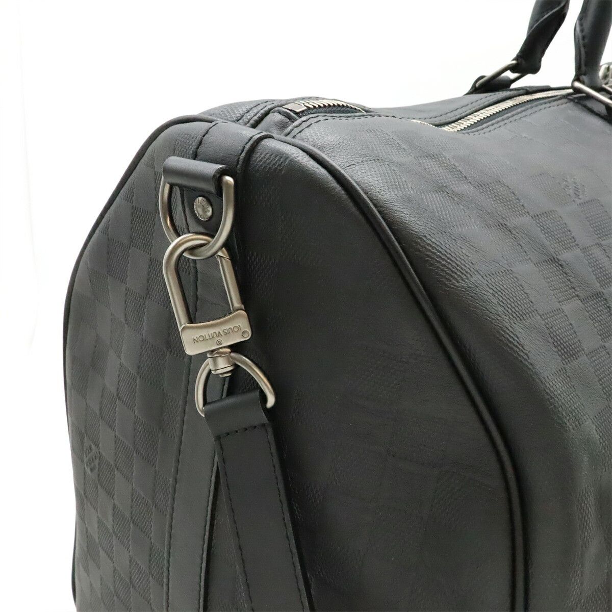 Louis Vuitton Louis Vuitton Louis Vuitton Keepall Bandouliere Damier Infini boston bag Leather Travel Bag N41144 DUTY FREE for USA Size ONE SIZE - 7 Thumbnail