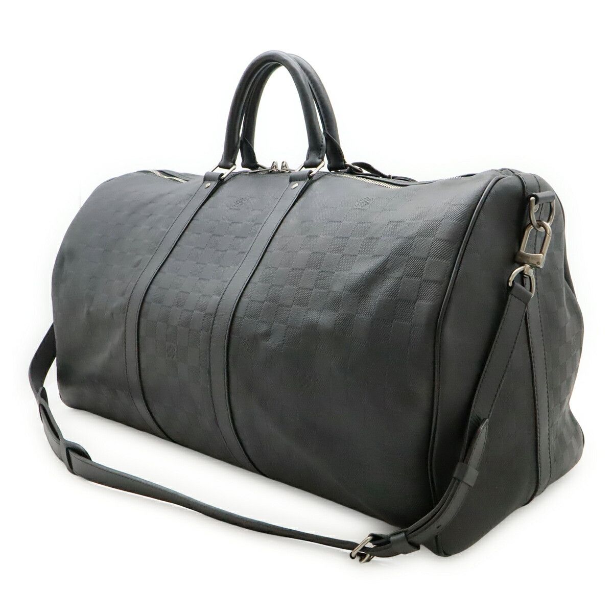 Louis Vuitton Louis Vuitton Louis Vuitton Keepall Bandouliere Damier Infini boston bag Leather Travel Bag N41144 DUTY FREE for USA Size ONE SIZE - 2 Thumbnail