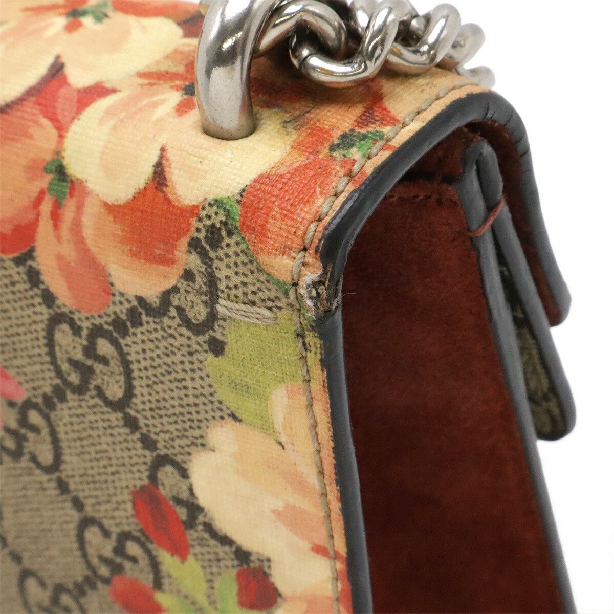 Gucci Gucci Gucci Dionysus GG Blooms Coated Canvas Chain Shoulder Bag Plastic / Synthetic Shoulder Bag 421970 DUTY FREE for USA Size ONE SIZE - 4 Thumbnail