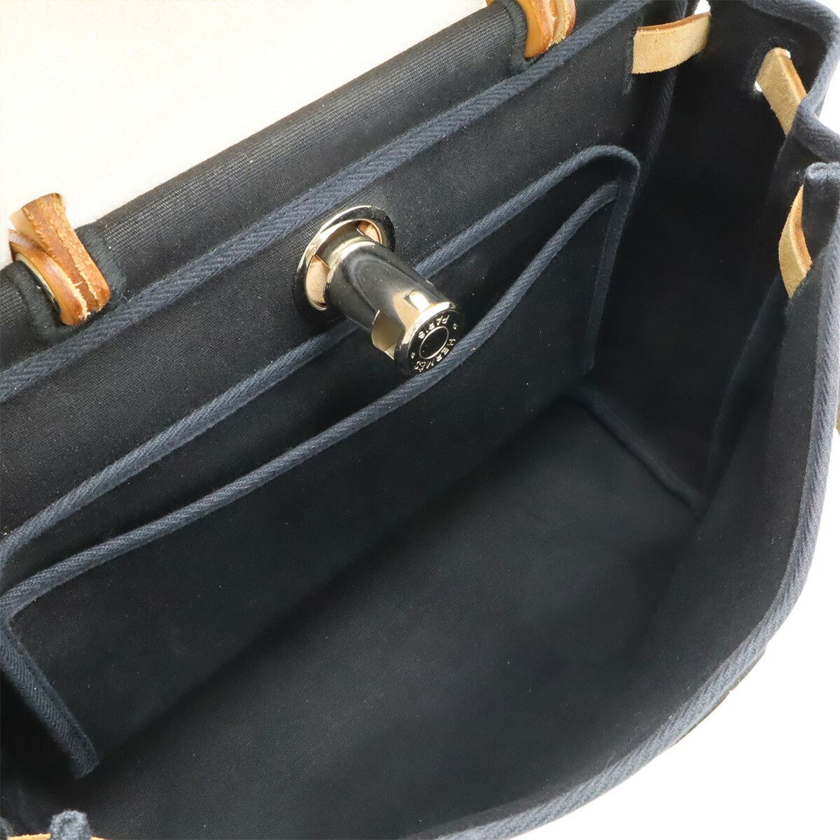 Hermes Hermes Hermes Herbag PM Toile Officer Toile GM Leather 2way bag Textile Handbag G DUTY FREE for USA Size ONE SIZE - 6 Thumbnail