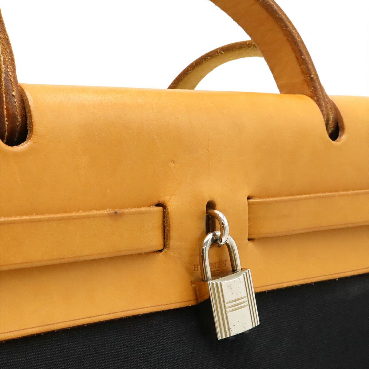 Hermes Hermes Hermes Herbag PM Toile Officer Toile GM Leather 2way bag Textile Handbag G DUTY FREE for USA Size ONE SIZE - 7 Thumbnail