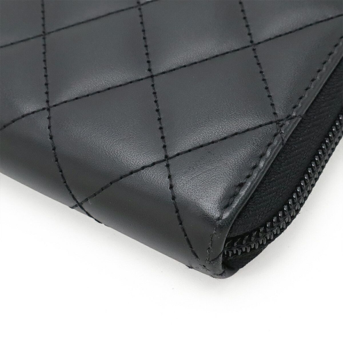 Chanel Chanel Chanel Cambon Line Soft Calf Long Wallet Leather Long Wallet A50078 DUTY FREE for USA Size ONE SIZE - 3 Thumbnail