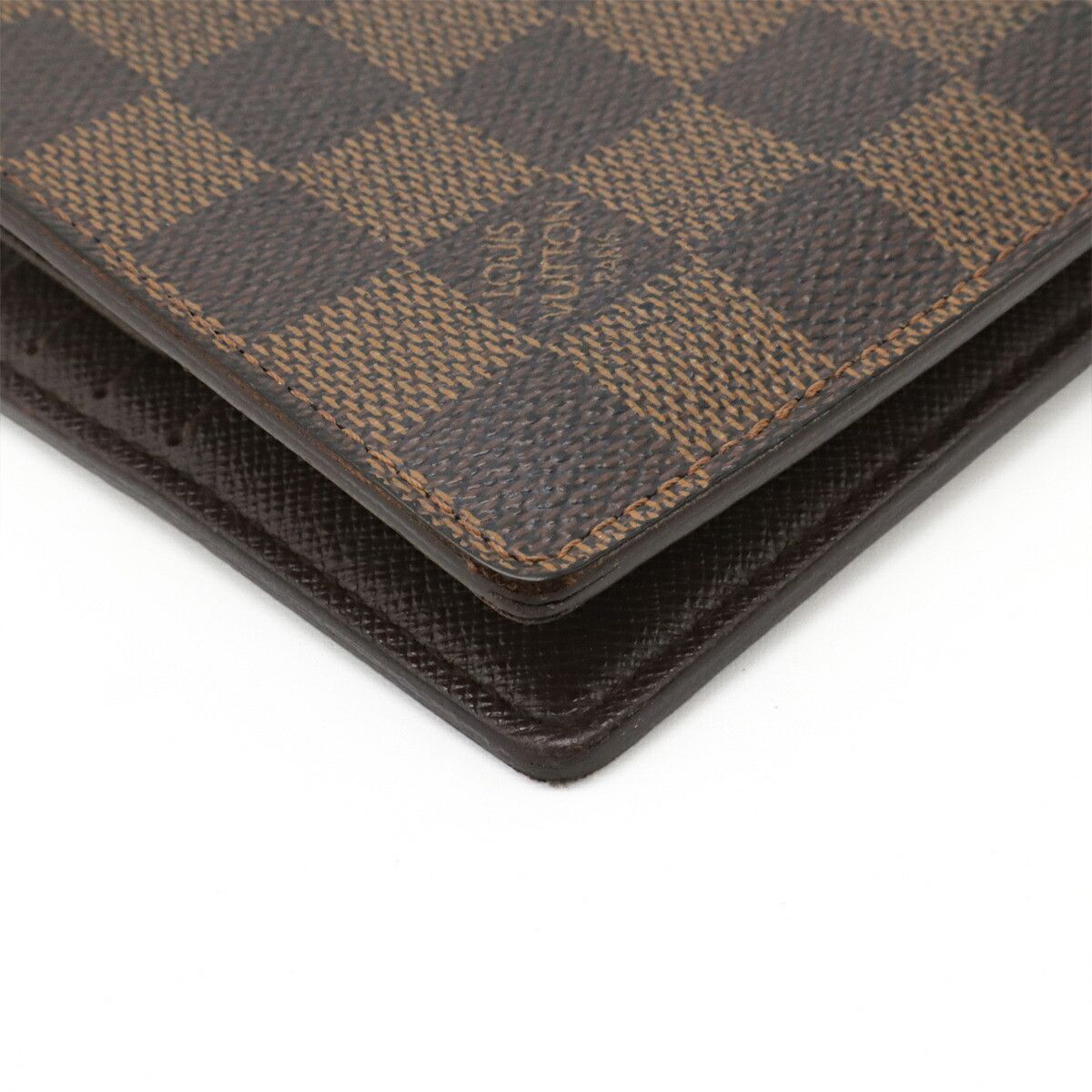Louis Vuitton Louis Vuitton Louis Vuitton Portefeuille Marco Damier Wallet Textile Short Wallet N61675 DUTY FREE for USA Size ONE SIZE - 3 Thumbnail