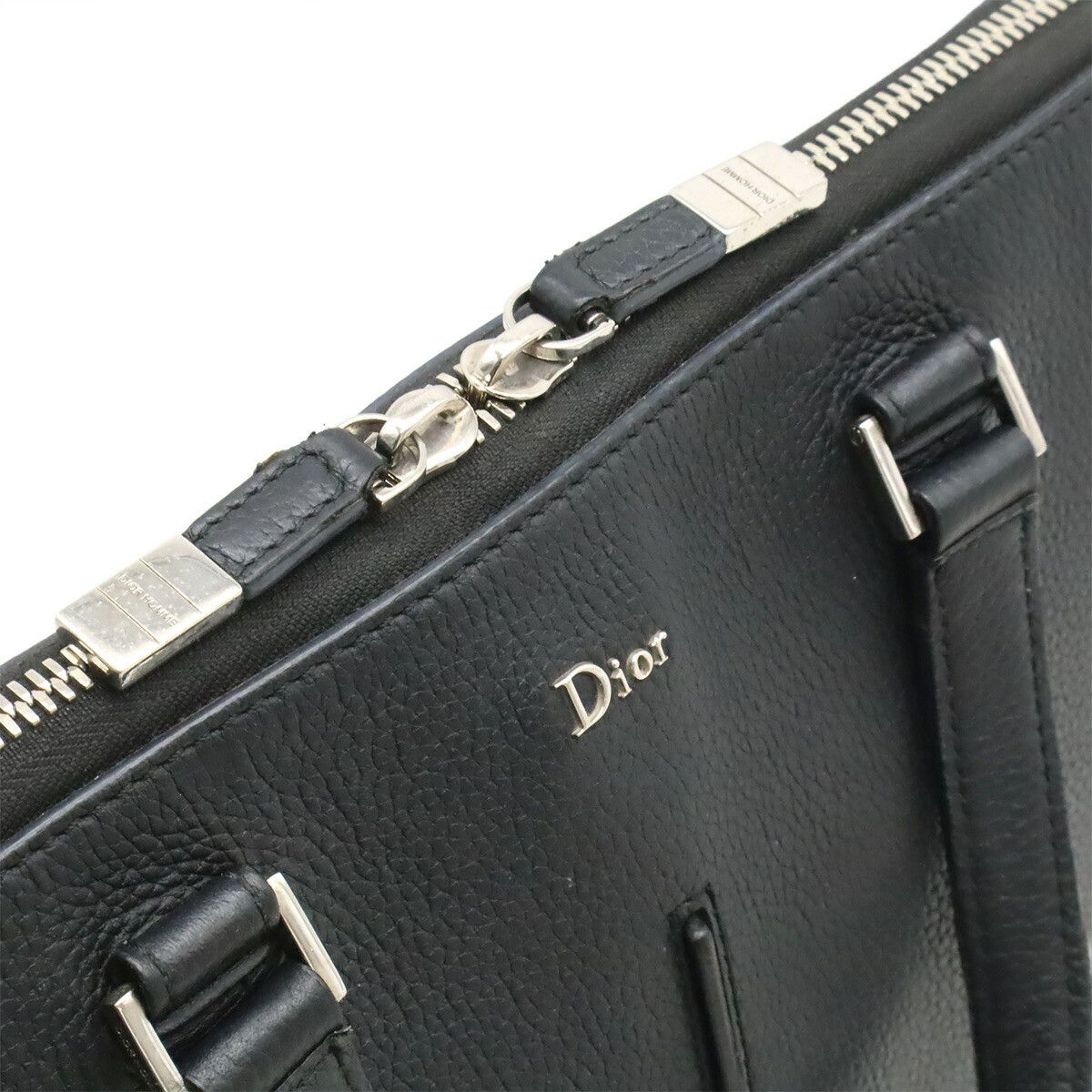 Dior Dior Christian Dior Dior Homme Leather Briefcase Leather Business Bag DUTY FREE for USA Size ONE SIZE - 5 Thumbnail