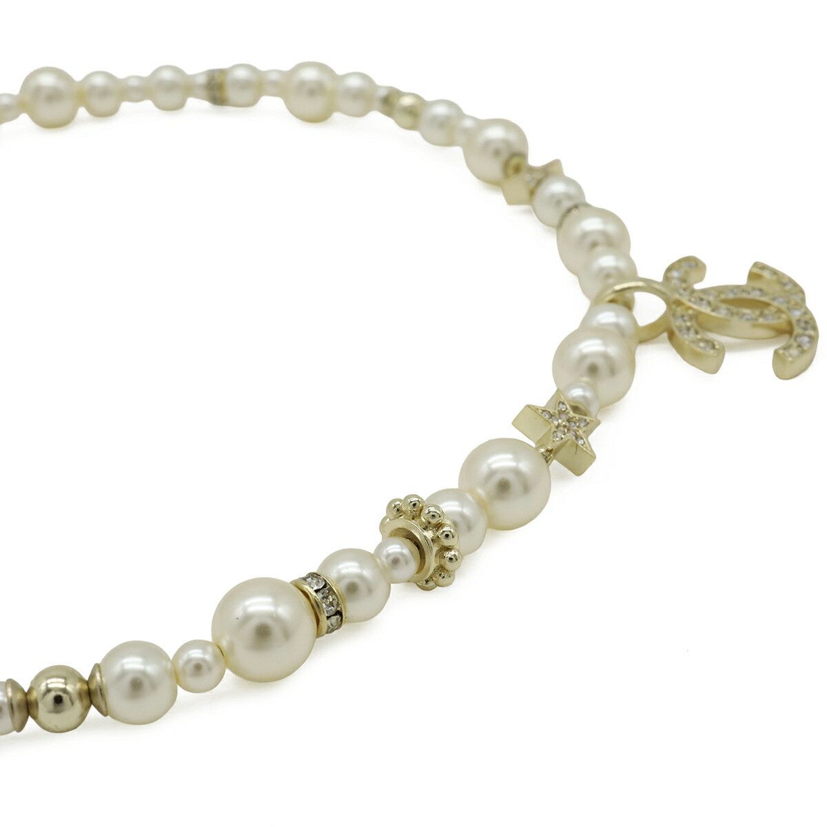 Chanel Chanel Chanel Pearl Choker Necklace Metal Necklace ABB256 DUTY FREE for USA Size ONE SIZE - 4 Thumbnail