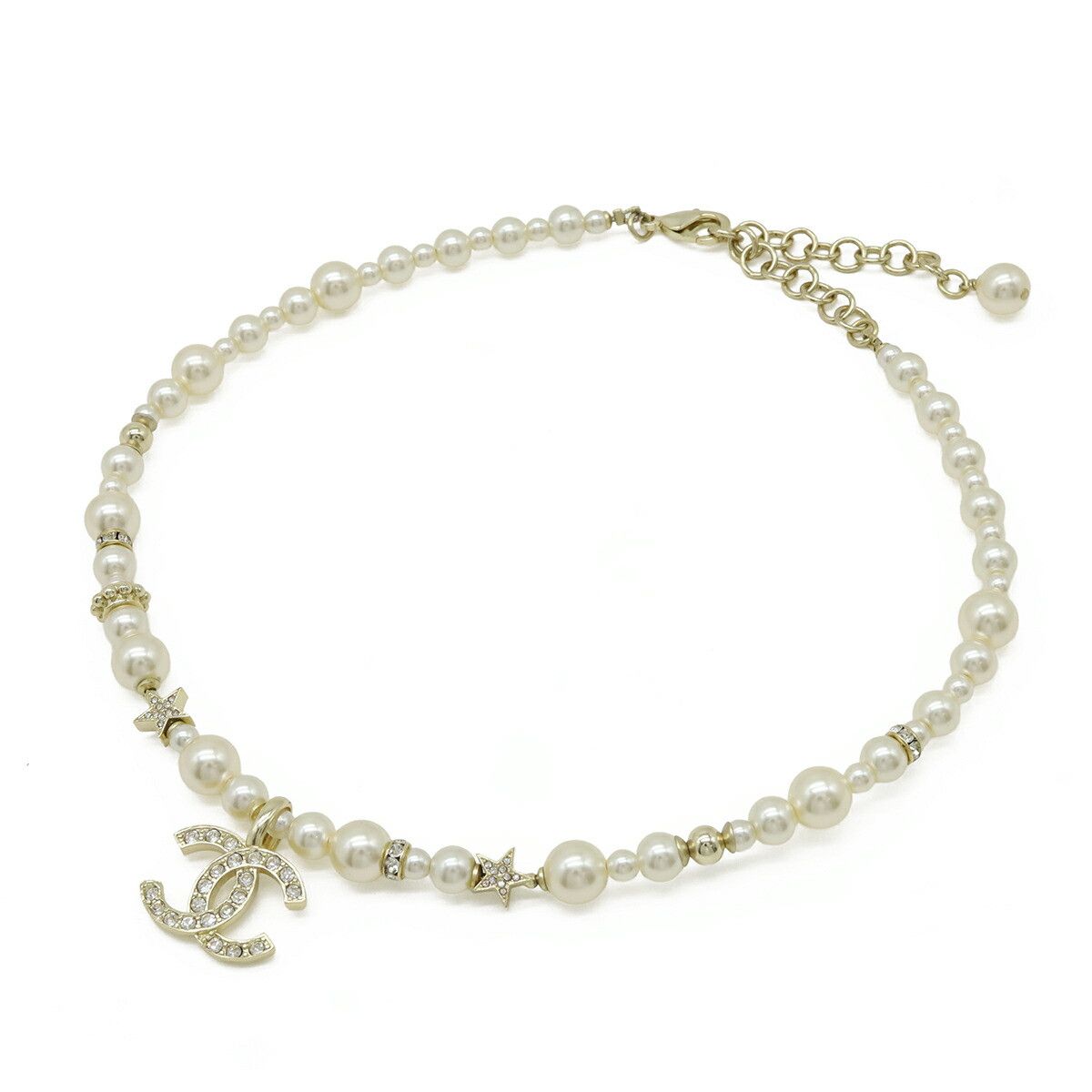 Chanel Chanel Chanel Pearl Choker Necklace Metal Necklace ABB256 DUTY FREE for USA Size ONE SIZE - 2 Thumbnail