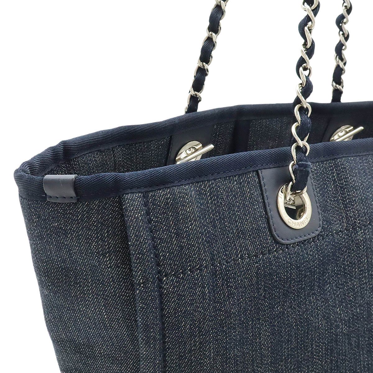 Chanel Chanel Chanel Deauville Medium Tote Bag Textile Tote Bag A67001 DUTY FREE for USA Size ONE SIZE - 5 Thumbnail
