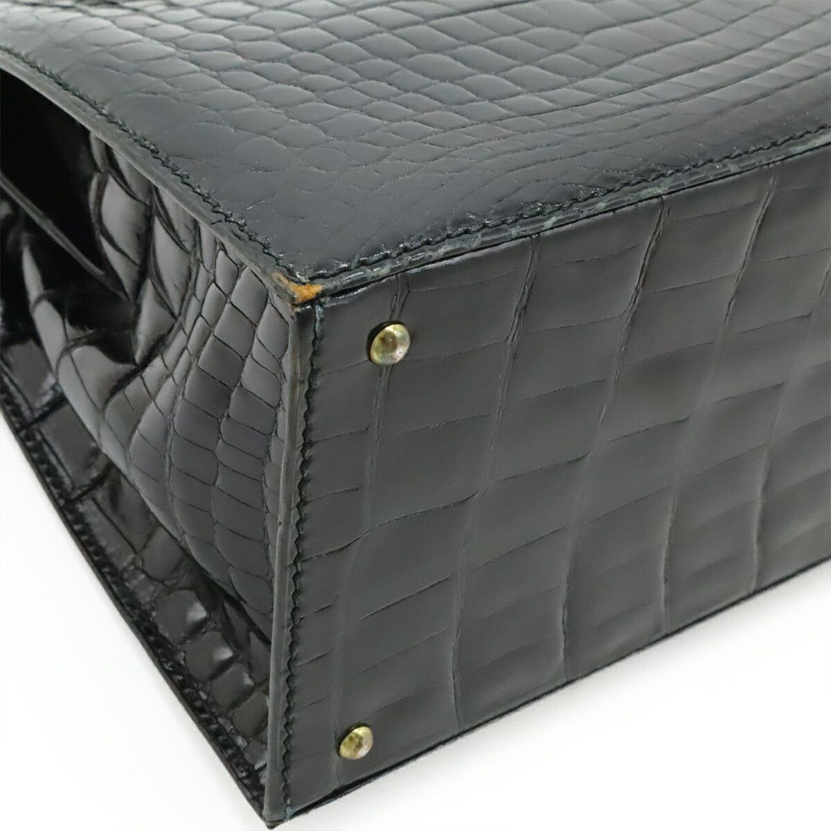 Other Other Morabito Scala28 Crocodile Handbag Leather Handbag DUTY FREE for USA Size ONE SIZE - 3 Thumbnail
