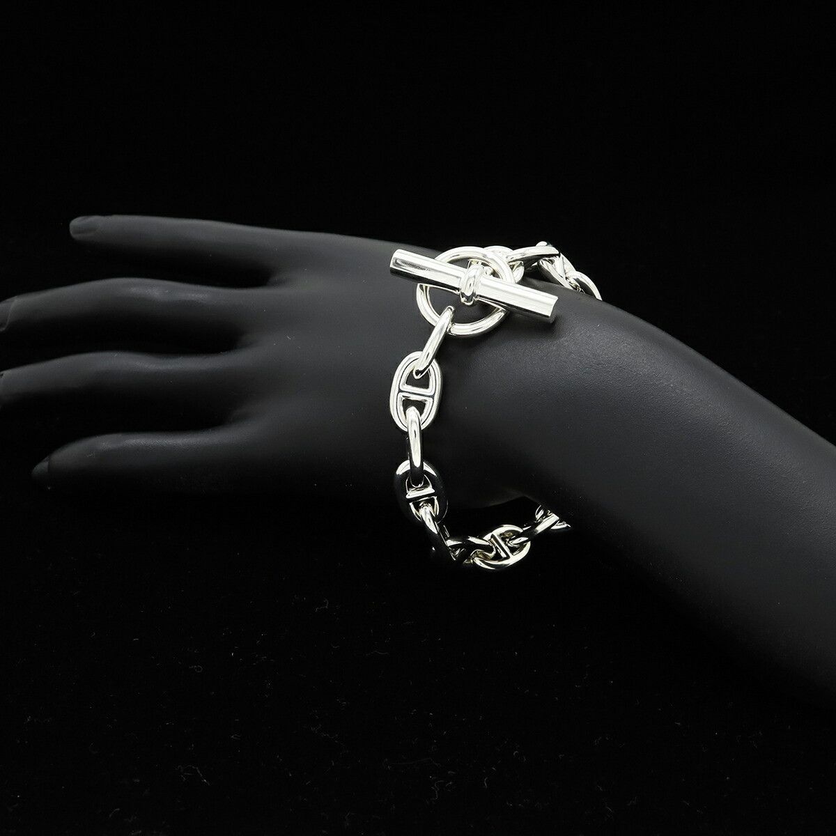 Hermes Hermes Hermes Chaine dAncre MM Silver Bracelet Precious Metal Bracelet DUTY FREE for USA Size ONE SIZE - 5 Thumbnail