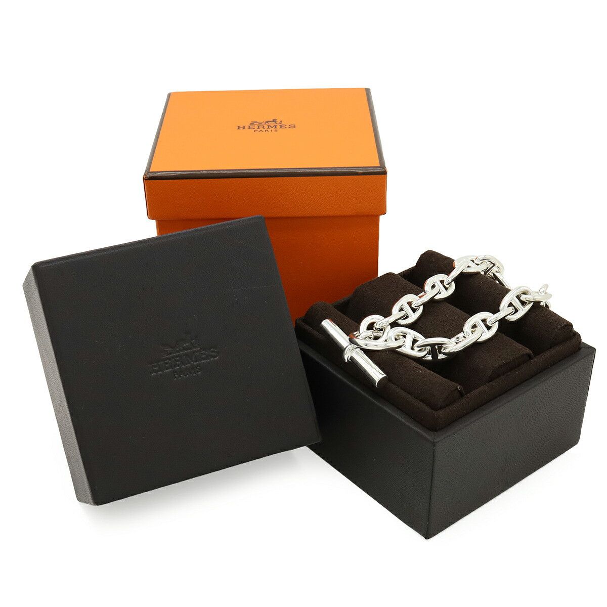 Hermes Hermes Hermes Chaine dAncre MM Silver Bracelet Precious Metal Bracelet DUTY FREE for USA Size ONE SIZE - 6 Thumbnail