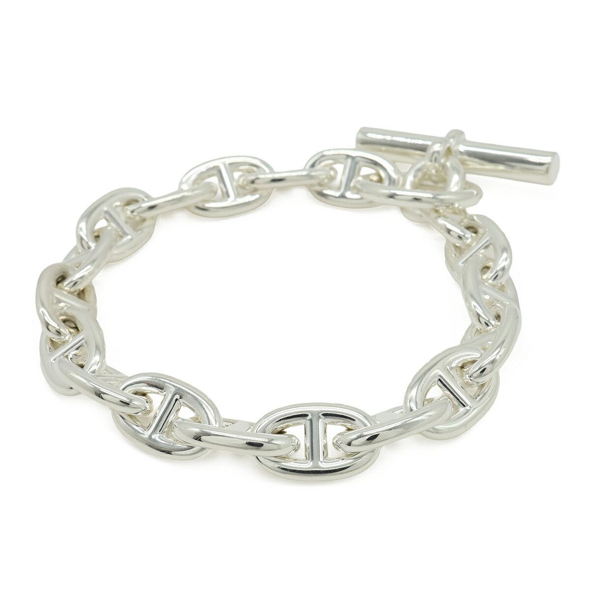 Hermes Hermes Hermes Chaine dAncre MM Silver Bracelet Precious Metal Bracelet DUTY FREE for USA Size ONE SIZE - 2 Thumbnail