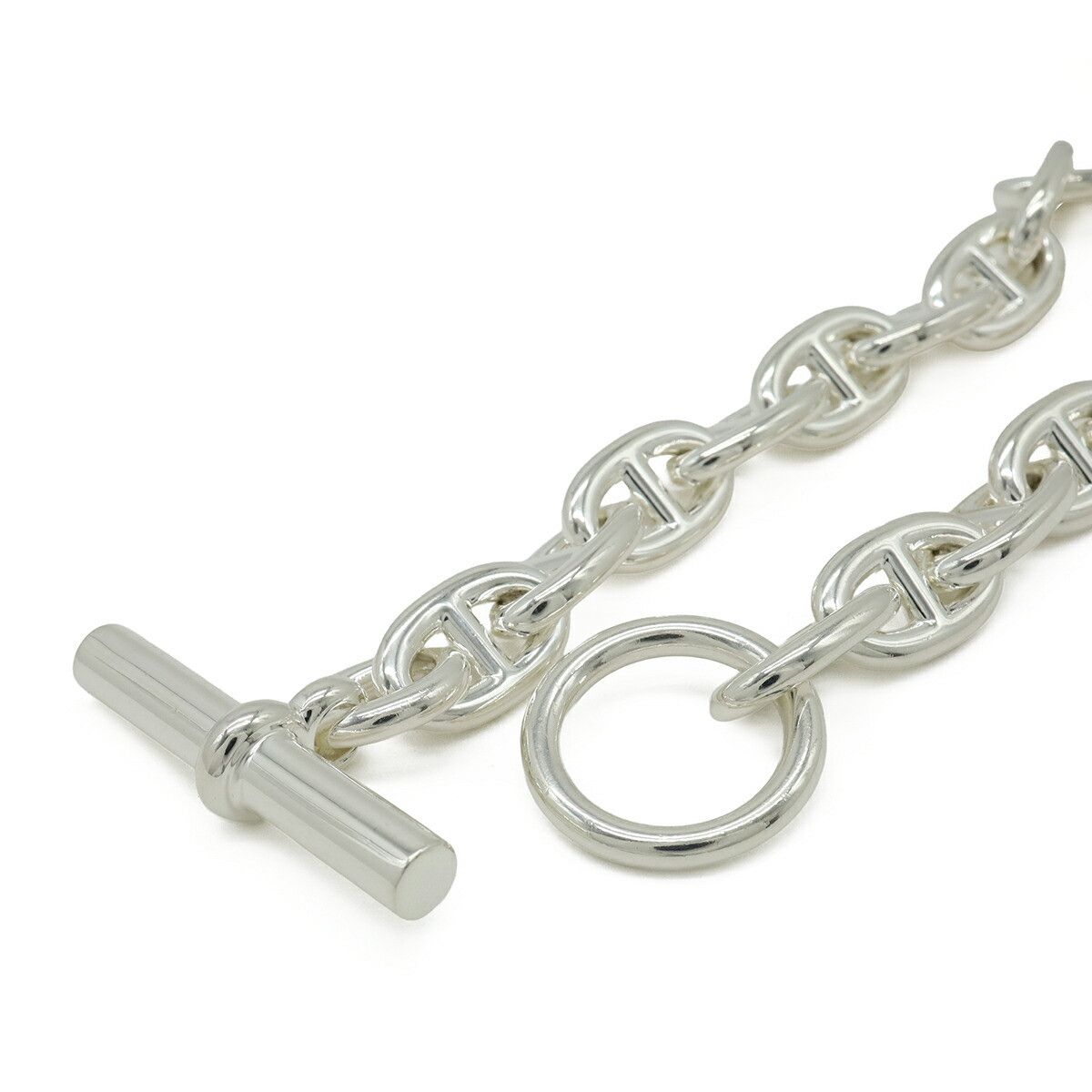 Hermes Hermes Hermes Chaine dAncre MM Silver Bracelet Precious Metal Bracelet DUTY FREE for USA Size ONE SIZE - 3 Thumbnail