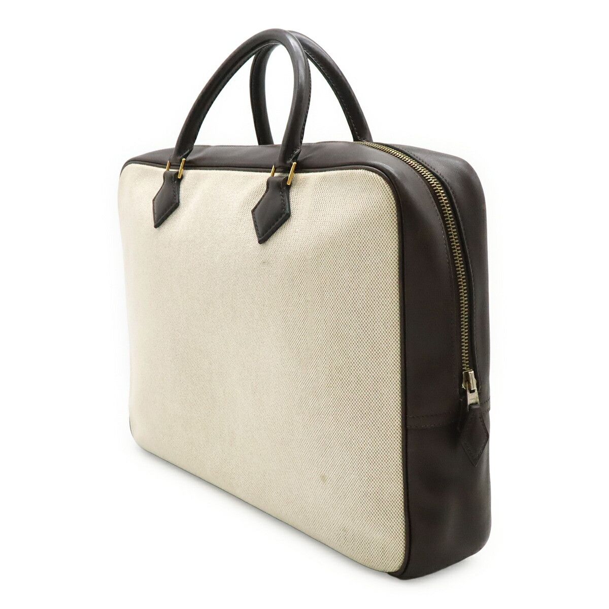 Hermes Hermes Hermes Plume Dog38 Toile H Barenia Leather Briefcase Leather Business Bag F DUTY FREE for USA Size ONE SIZE - 2 Thumbnail