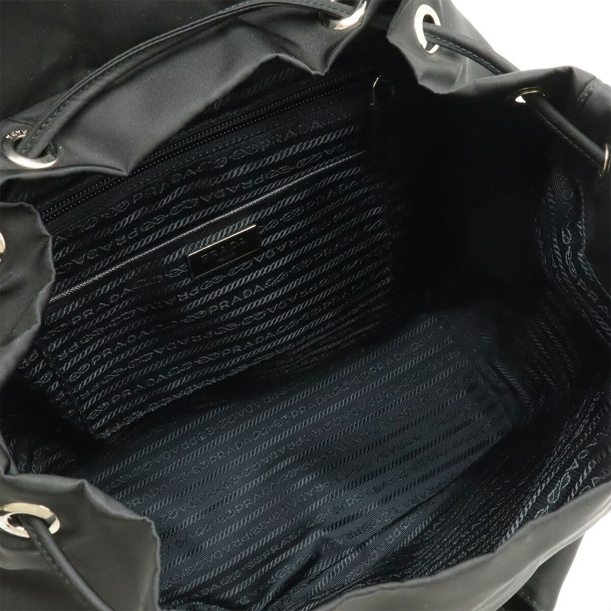 Prada Prada Prada Nylon Leather Backpack Textile Backpack 1BZ811 DUTY FREE for USA Size ONE SIZE - 7 Thumbnail