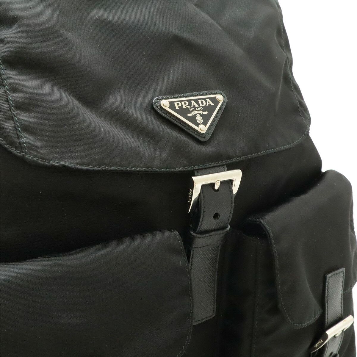 Prada Prada Prada Nylon Leather Backpack Textile Backpack 1BZ811 DUTY FREE for USA Size ONE SIZE - 6 Thumbnail