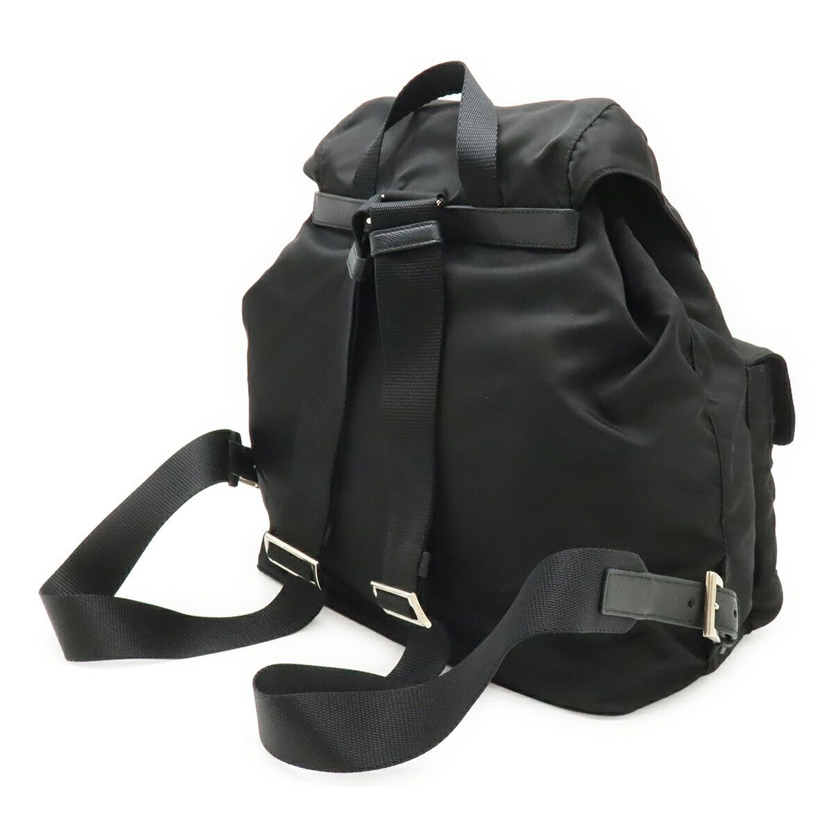 Prada Prada Prada Nylon Leather Backpack Textile Backpack 1BZ811 DUTY FREE for USA Size ONE SIZE - 2 Thumbnail