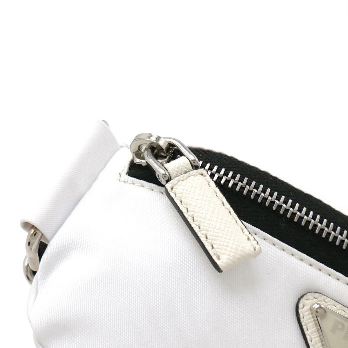 Prada Prada Prada Nylon Leather Wrist Pouch Textile Charm 1TT095 DUTY FREE for USA Size ONE SIZE - 4 Thumbnail