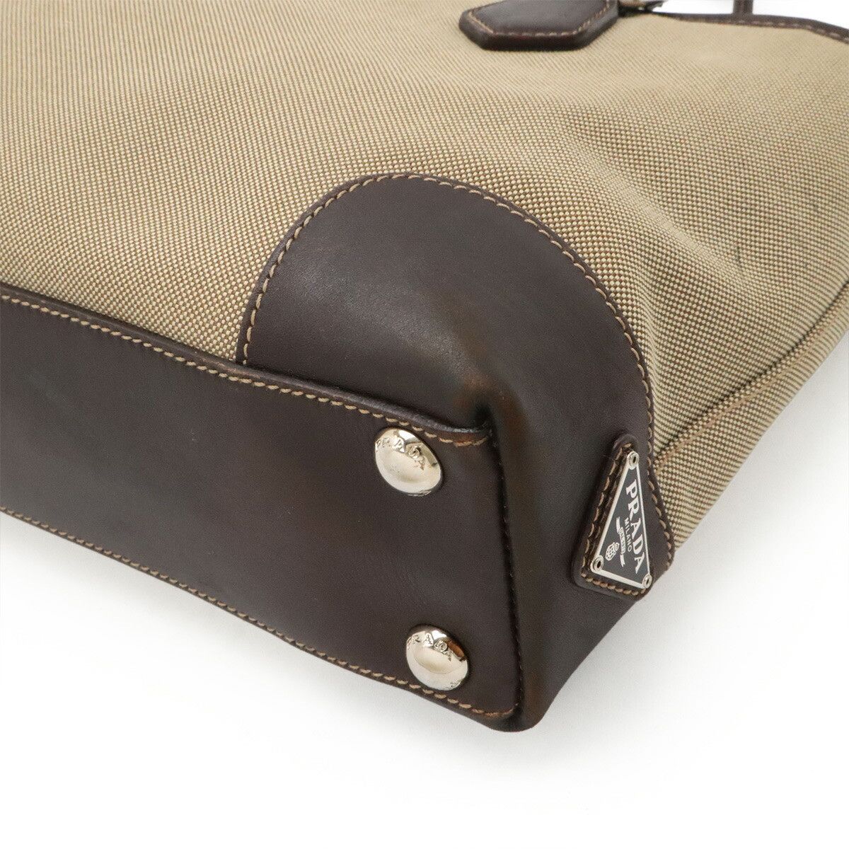 Prada Prada Prada Logo Jacquard Canvas Leather 2way Bag Textile Handbag BN1159 DUTY FREE for USA Size ONE SIZE - 3 Thumbnail