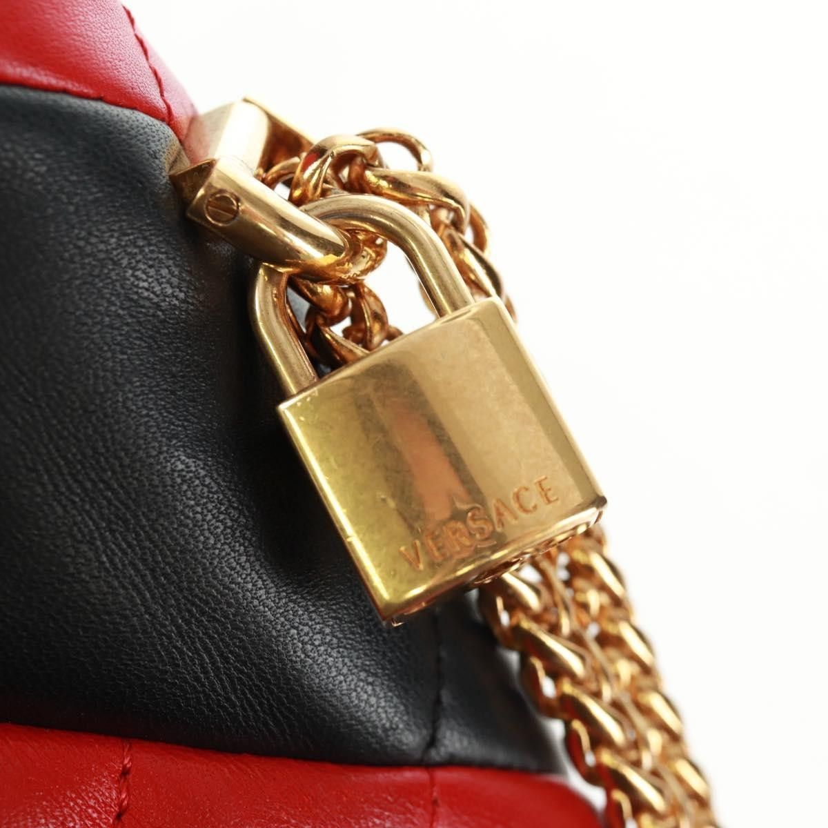 Versace Versace Medusa Padlock Icon Top Handle Quilted Leather Size ONE SIZE - 16 Thumbnail