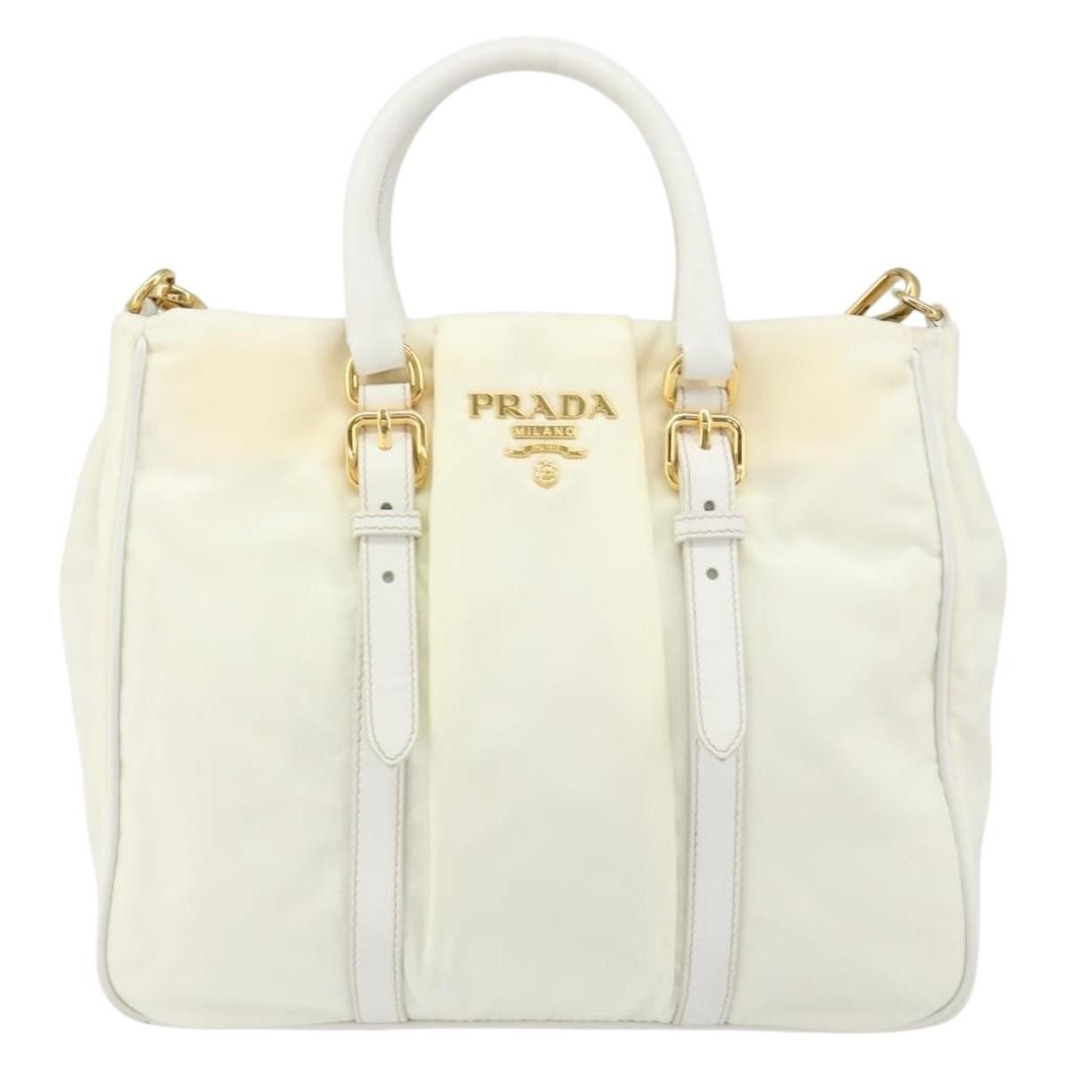 Prada Prada Vintage Tote Tessuto with Leather Size ONE SIZE - 2 Thumbnail