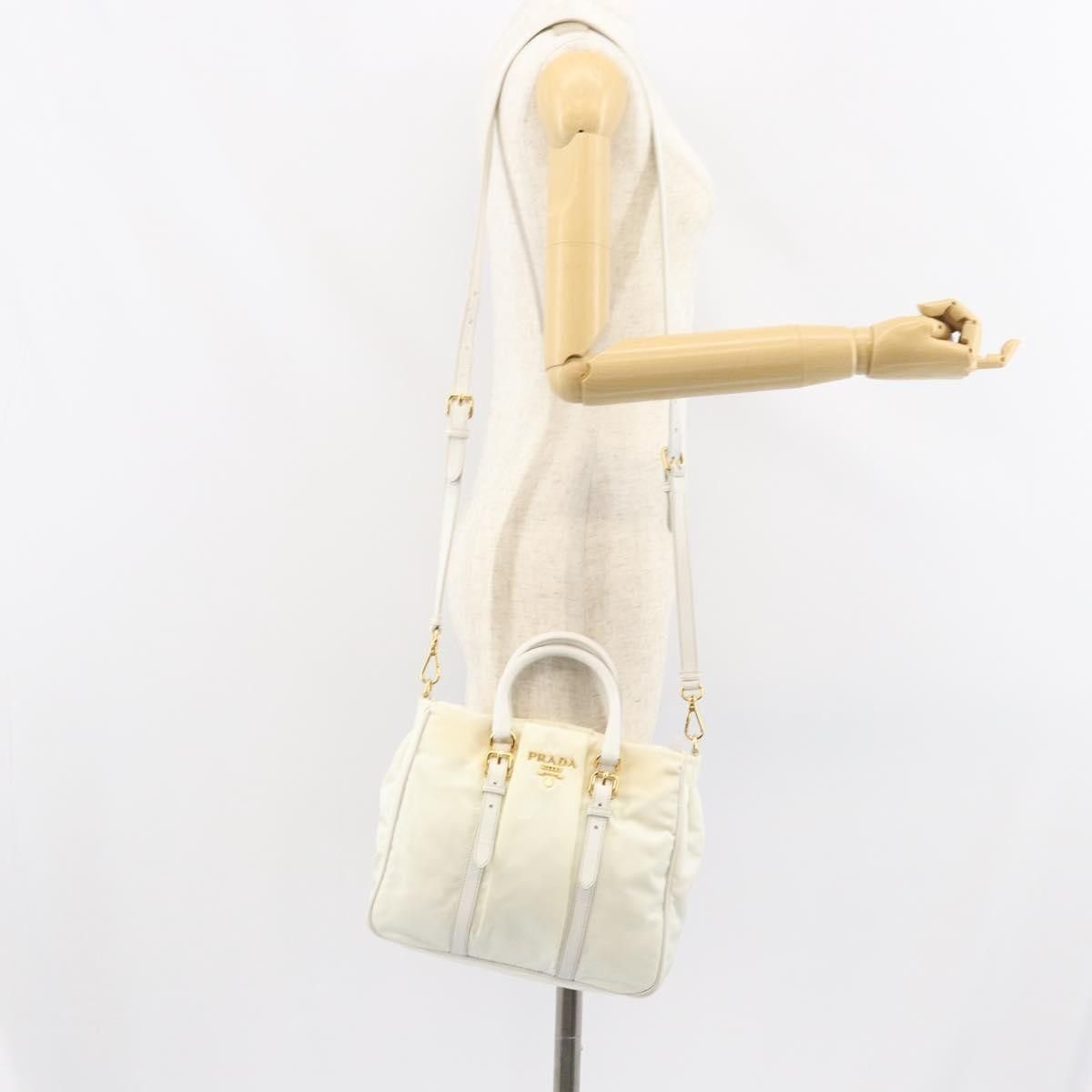 Prada Prada Vintage Tote Tessuto with Leather Size ONE SIZE - 24 Thumbnail