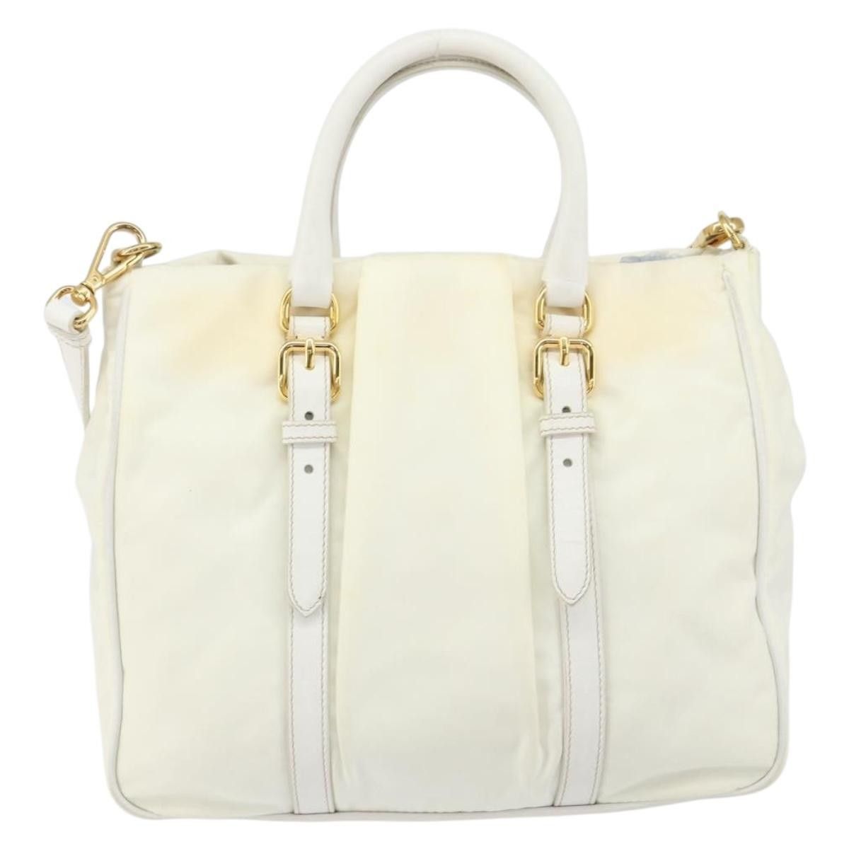 Prada Prada Vintage Tote Tessuto with Leather Size ONE SIZE - 3 Thumbnail
