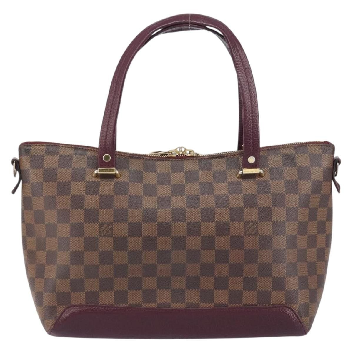 Louis Vuitton Louis Vuitton Hyde Park Handbag Damier with Leather Size ONE SIZE - 2 Thumbnail
