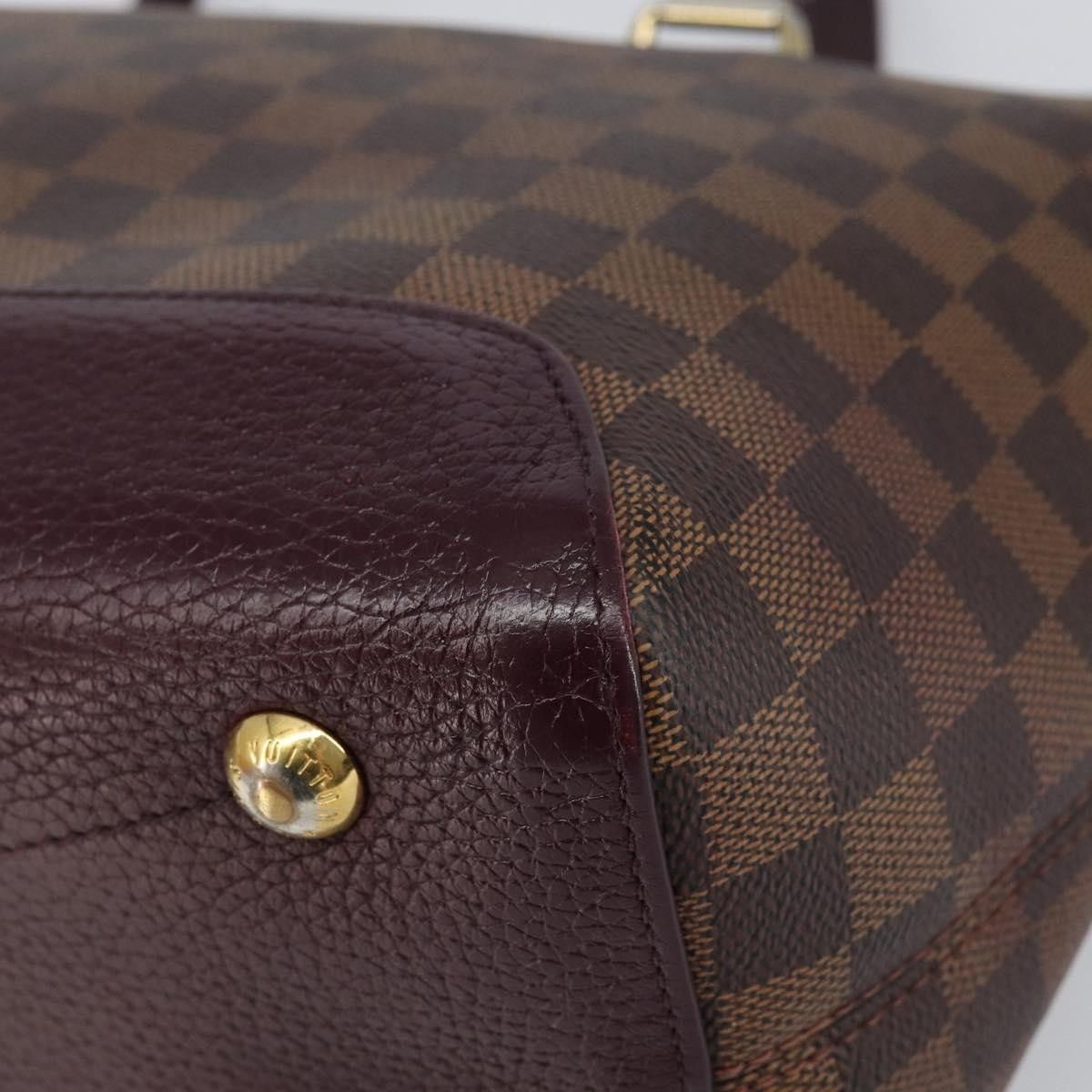 Louis Vuitton Louis Vuitton Hyde Park Handbag Damier with Leather Size ONE SIZE - 10 Thumbnail