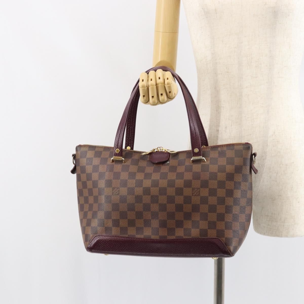 Louis Vuitton Louis Vuitton Hyde Park Handbag Damier with Leather Size ONE SIZE - 15 Thumbnail