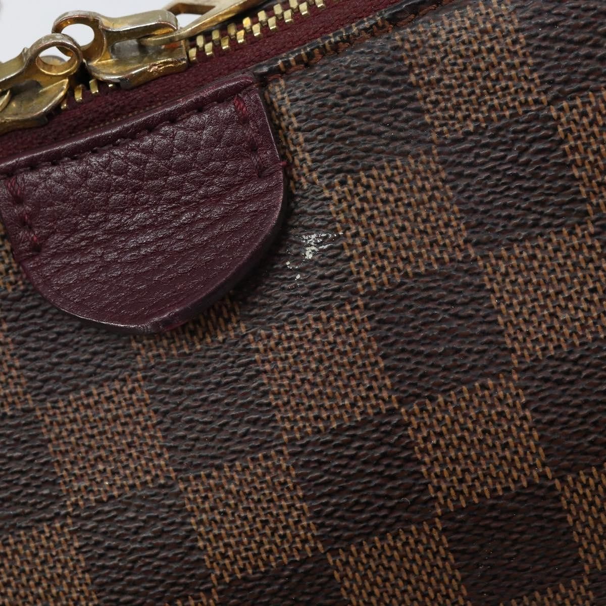 Louis Vuitton Louis Vuitton Hyde Park Handbag Damier with Leather Size ONE SIZE - 6 Thumbnail