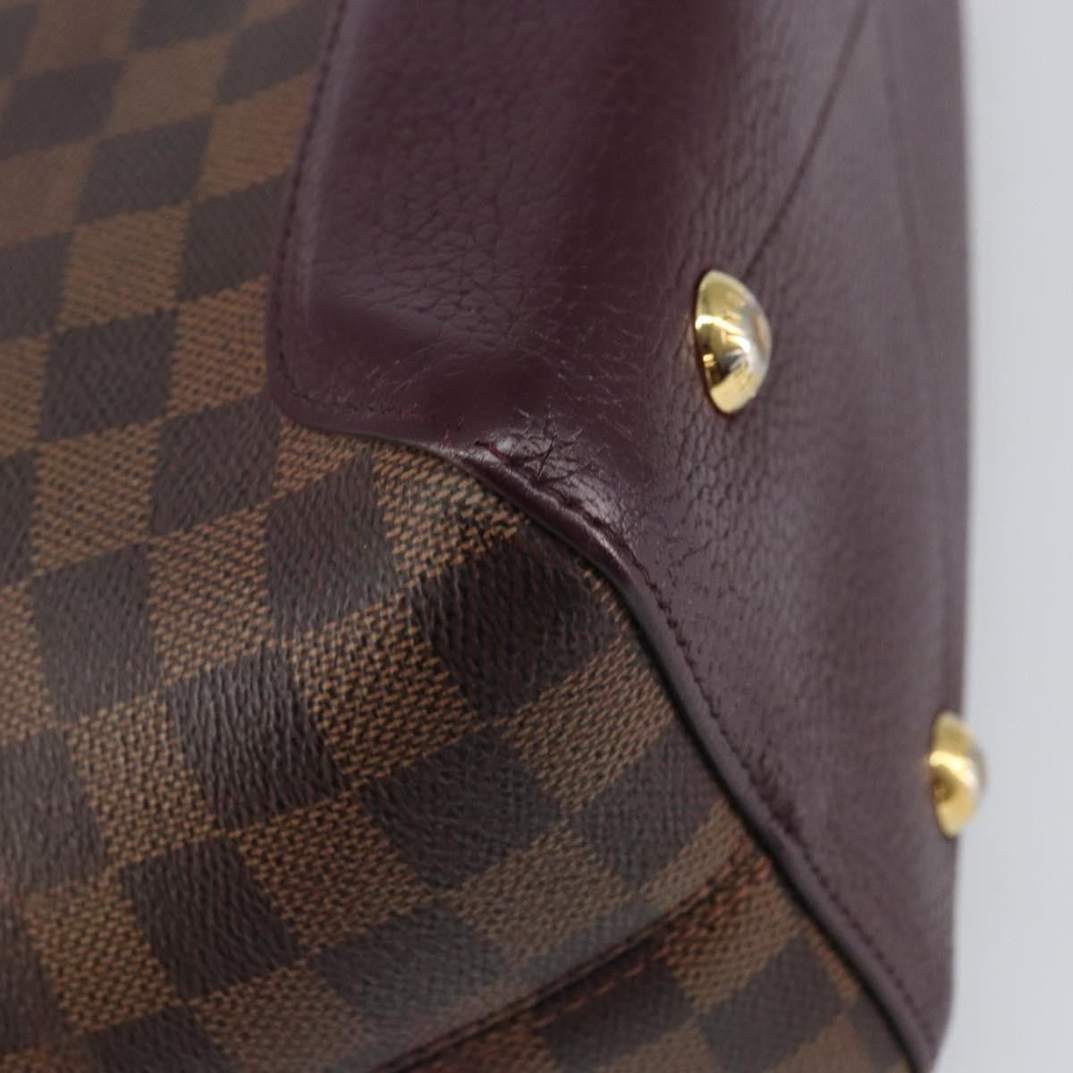 Louis Vuitton Louis Vuitton Hyde Park Handbag Damier with Leather Size ONE SIZE - 12 Thumbnail