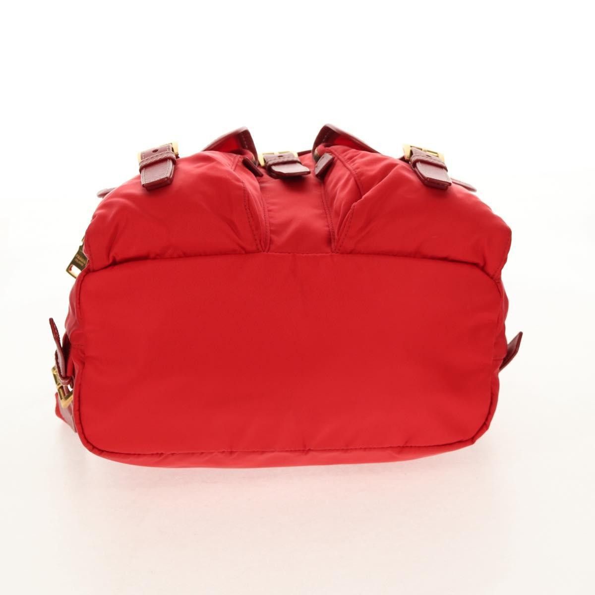 Prada Prada Vela Double Front Pocket Backpack Tessuto with Saffiano Leather Size ONE SIZE - 16 Thumbnail