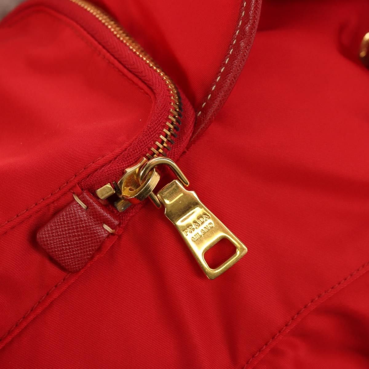 Prada Prada Vela Double Front Pocket Backpack Tessuto with Saffiano Leather Size ONE SIZE - 13 Thumbnail