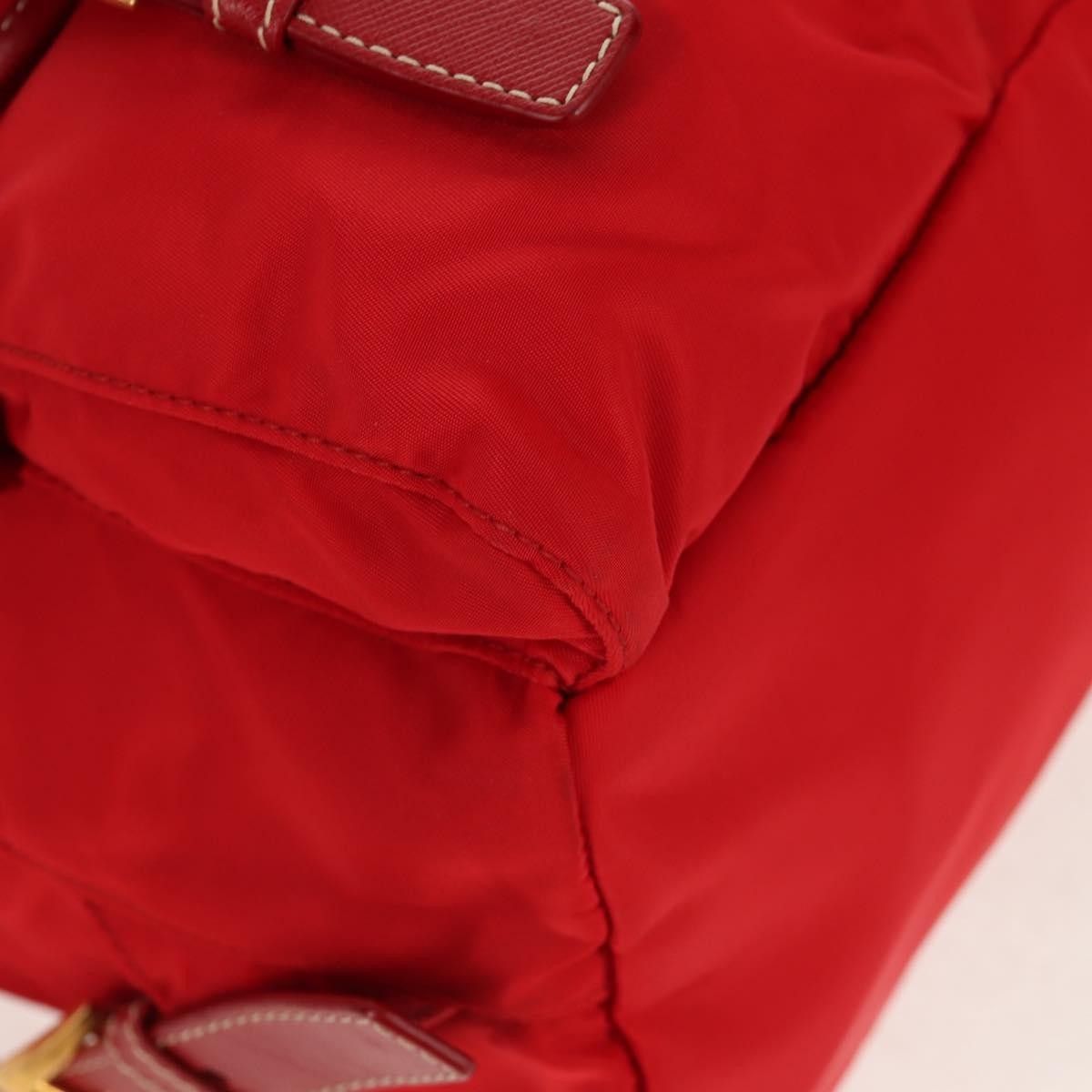 Prada Prada Vela Double Front Pocket Backpack Tessuto with Saffiano Leather Size ONE SIZE - 8 Thumbnail