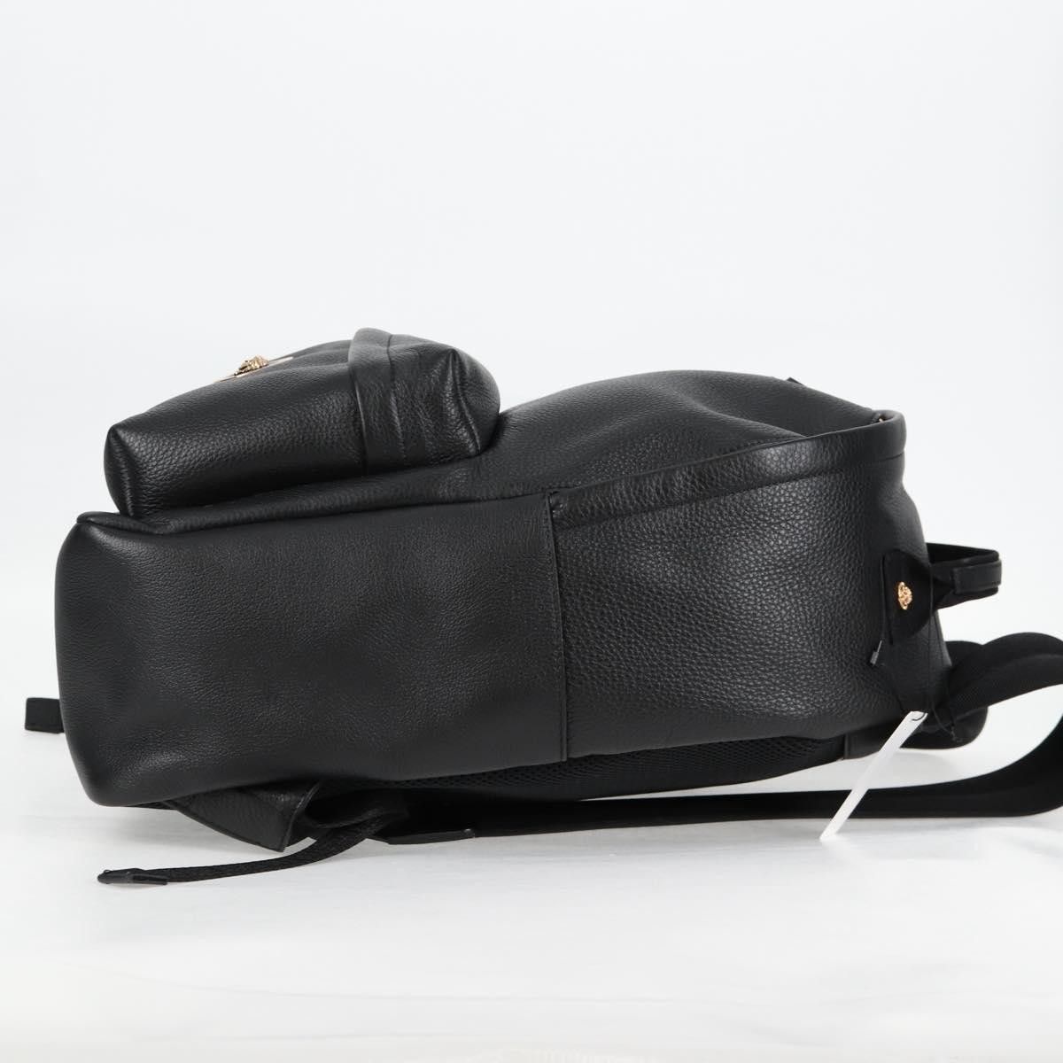 Versace Versace Medusa Zip Backpack Leather Size ONE SIZE - 4 Thumbnail