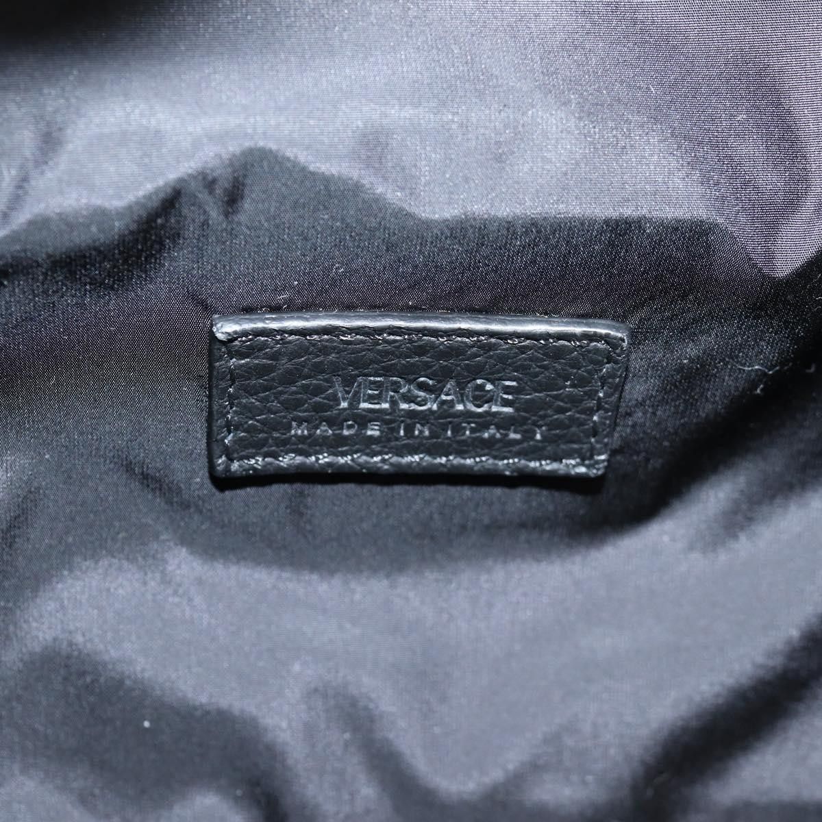 Versace Versace Medusa Zip Backpack Leather Size ONE SIZE - 6 Thumbnail