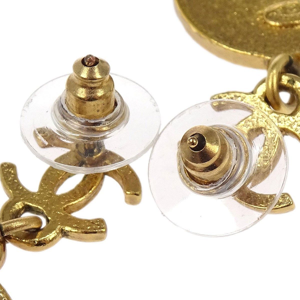 Chanel Chanel CC Star Round Drop Earrings Metal with Resin Size ONE SIZE - 3 Thumbnail