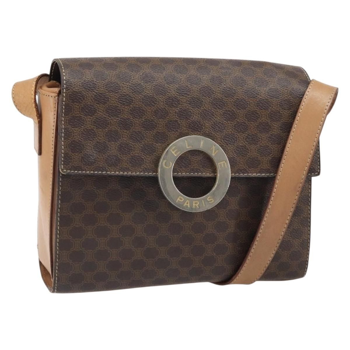 Celine Celine Vintage Macadam Circle Logo Canvas and Leather Size ONE SIZE - 20 Thumbnail