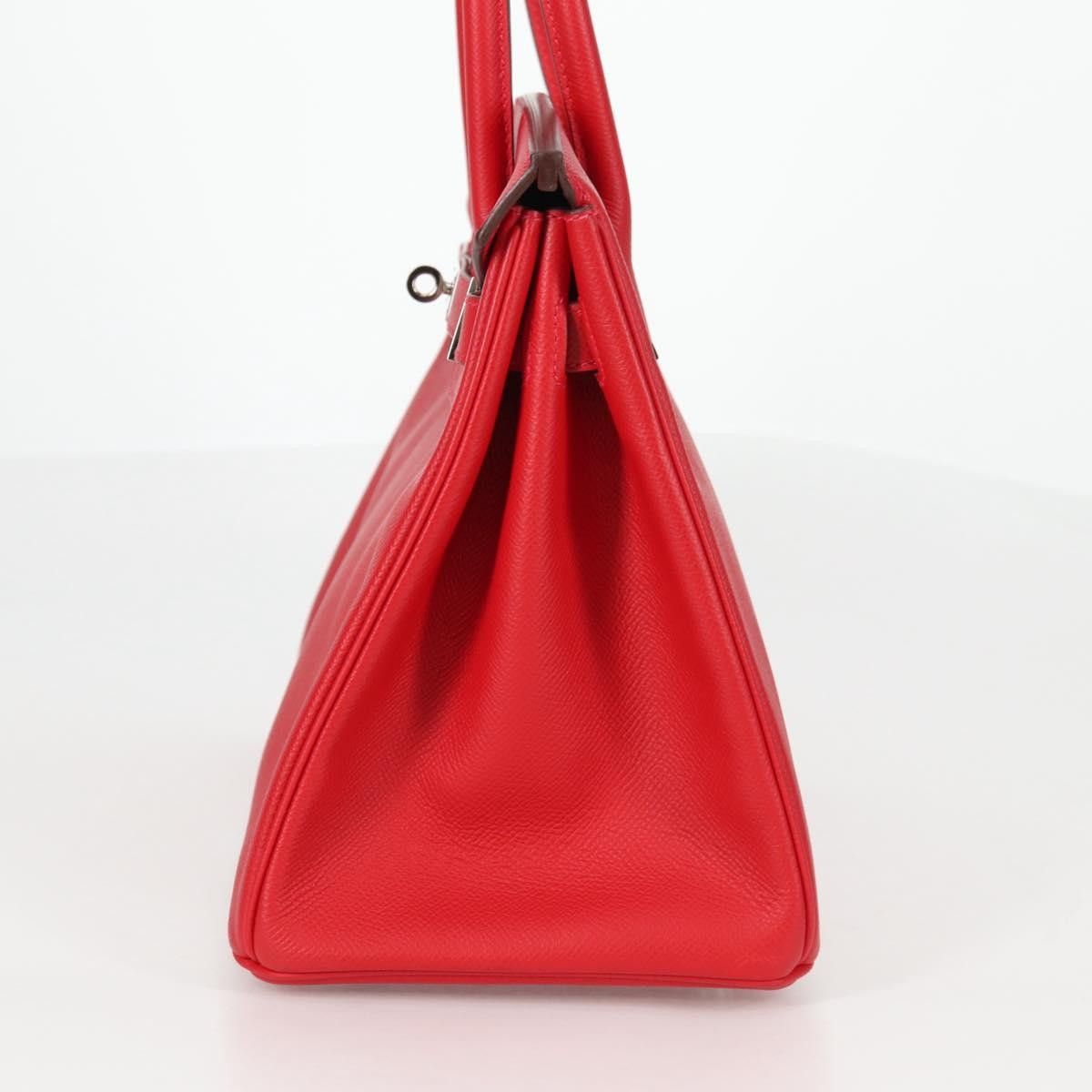 Hermes Hermes Birkin Red Epsom with Palladium Hardware Size ONE SIZE - 3 Thumbnail
