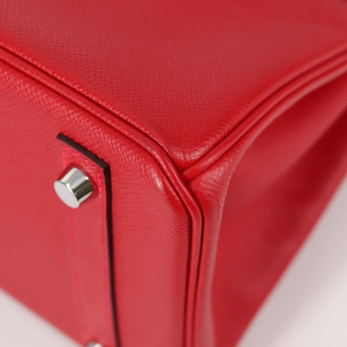 Hermes Hermes Birkin Red Epsom with Palladium Hardware Size ONE SIZE - 10 Thumbnail
