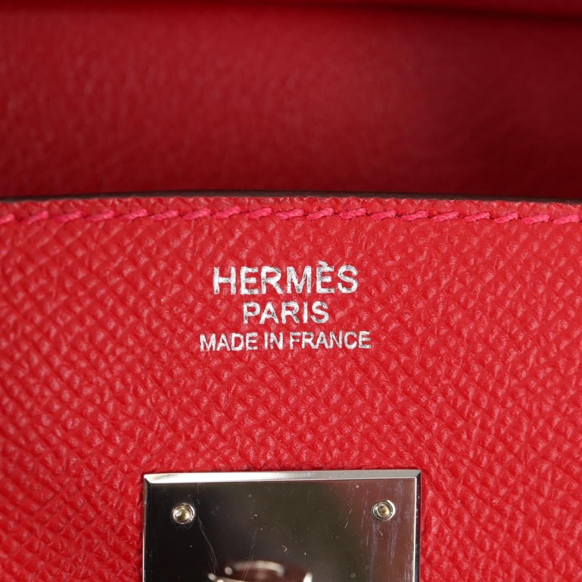 Hermes Hermes Birkin Red Epsom with Palladium Hardware Size ONE SIZE - 6 Thumbnail