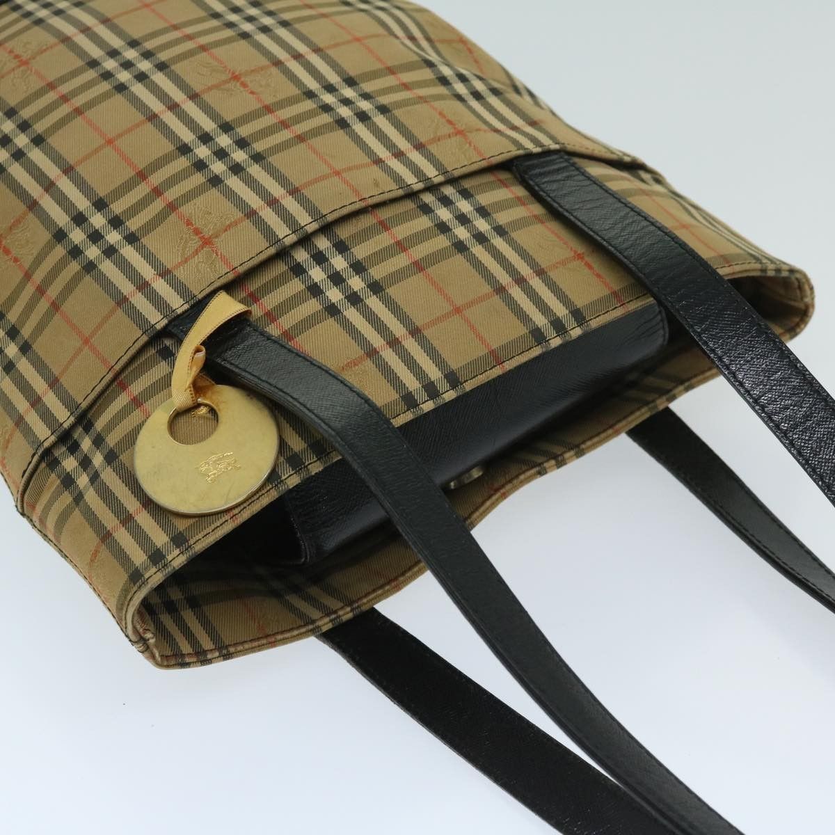 Burberry Burberry Nova Check Tote Canvas and Leather Size ONE SIZE - 12 Thumbnail