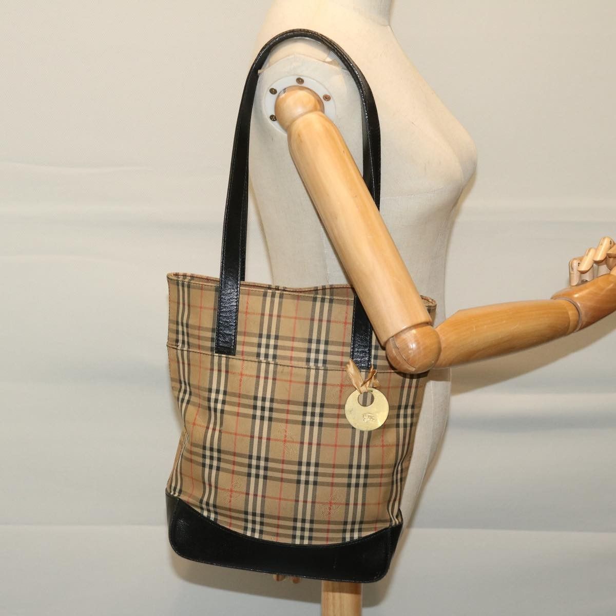 Burberry Burberry Nova Check Tote Canvas and Leather Size ONE SIZE - 13 Thumbnail