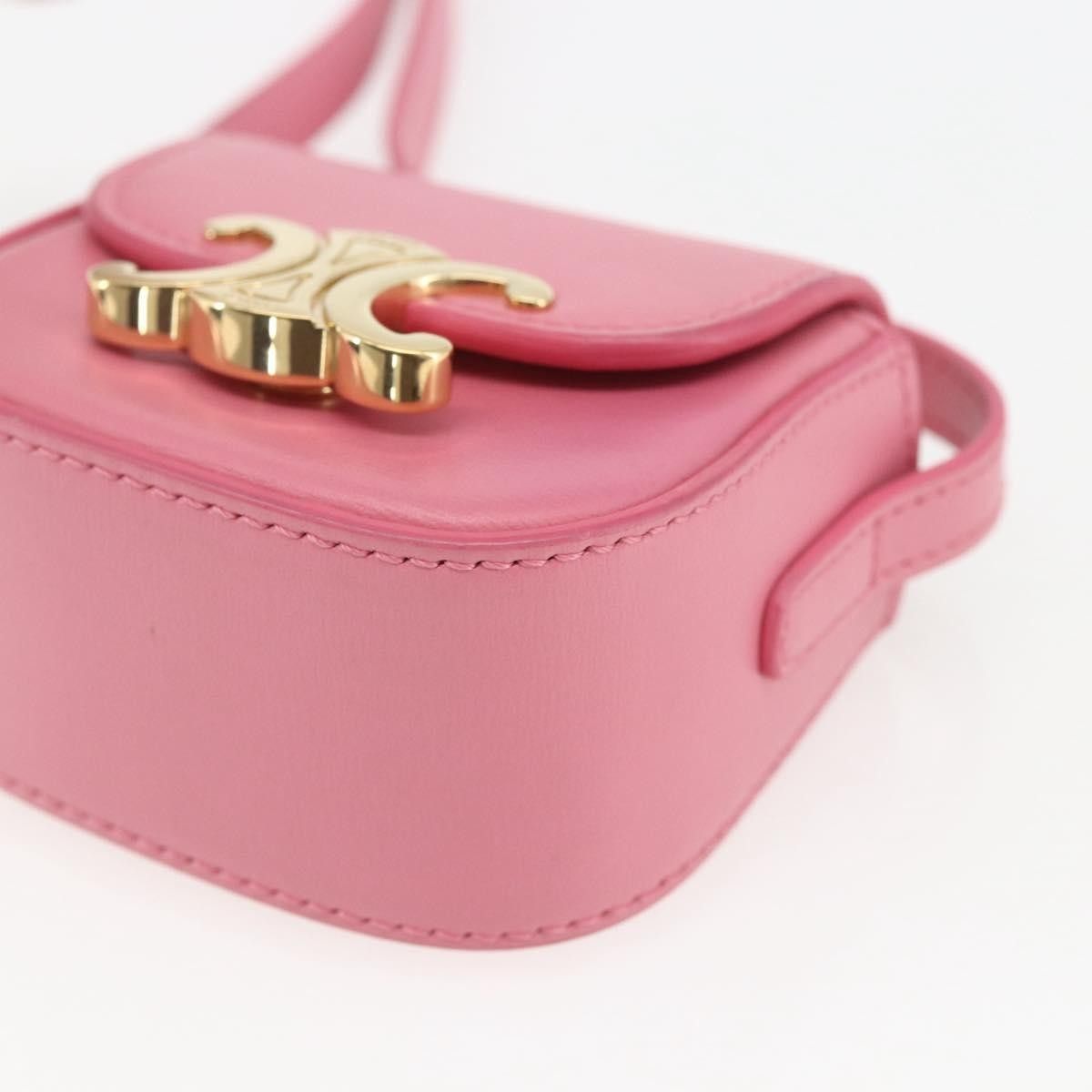 Celine Celine Triomphe Shoulder Bag Smooth Calfskin Size ONE SIZE - 9 Thumbnail