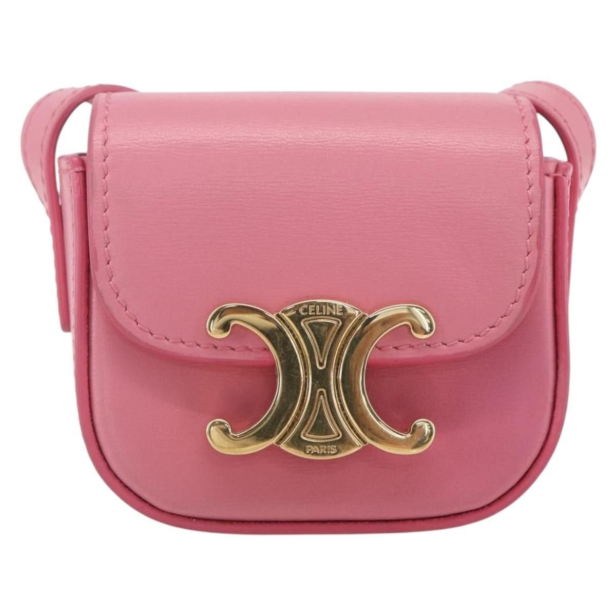 Celine Celine Triomphe Shoulder Bag Smooth Calfskin Size ONE SIZE - 17 Thumbnail